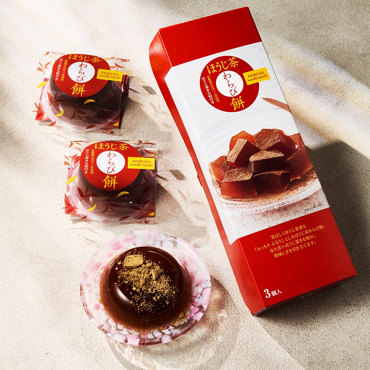 Houjicha Warabi Mochi (3 pieces)