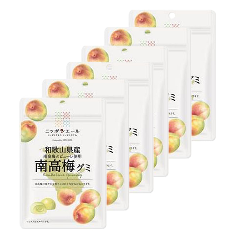 Zennoh Nippon Ale 和歌山县产南高梅软糖 40g x6（保质期 01/14/2025 ）