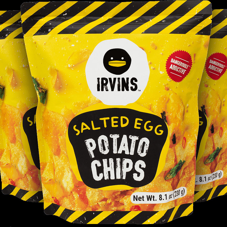 IRVINS 咸蛋薯片 3 包