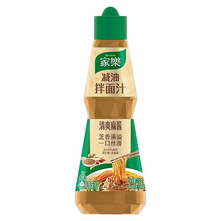家乐清爽麻酱凉拌汁拌面汁辣鲜露凉皮凉面拌沙拉花生酱 230 克
