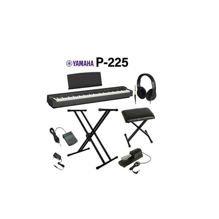 YAMAHA P-225B 黑色 电子钢琴 88键 1 个