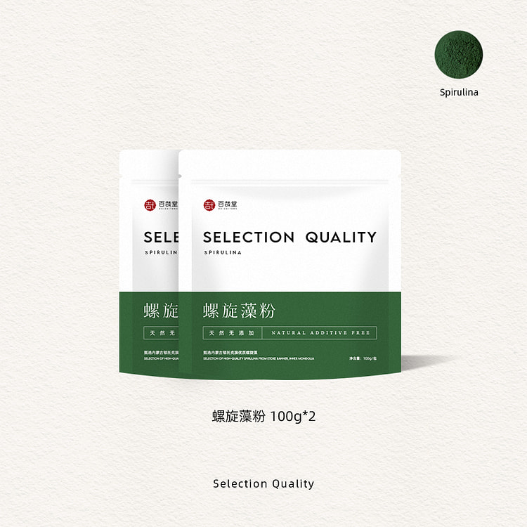 百哉堂纯螺旋藻粉100g*2袋