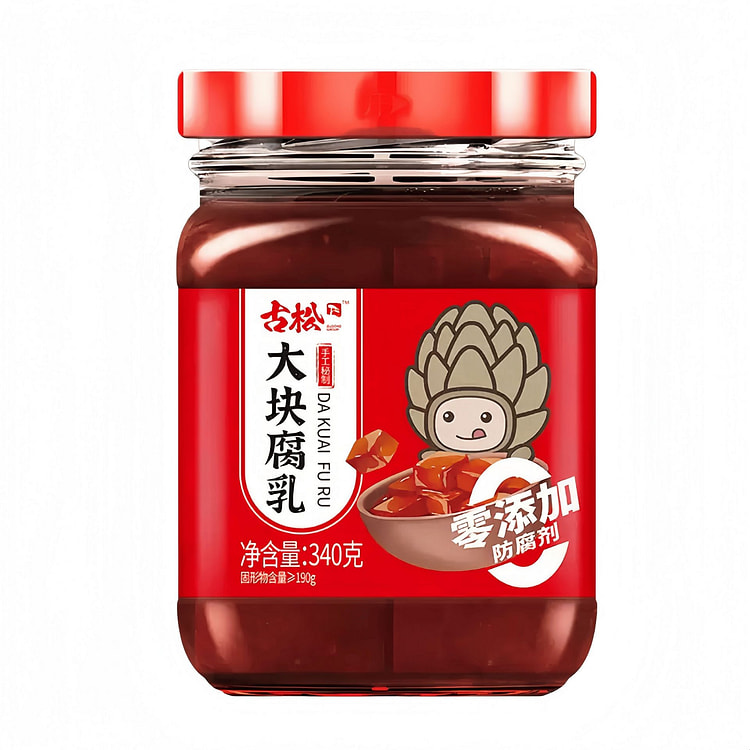 古松腐乳340g1瓶火锅蘸料旗舰店红油瓶装 340 克