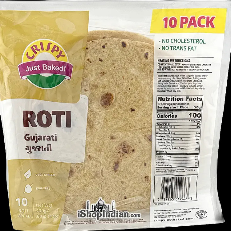 Crispy Gujarati Roti, 10 pcs pack