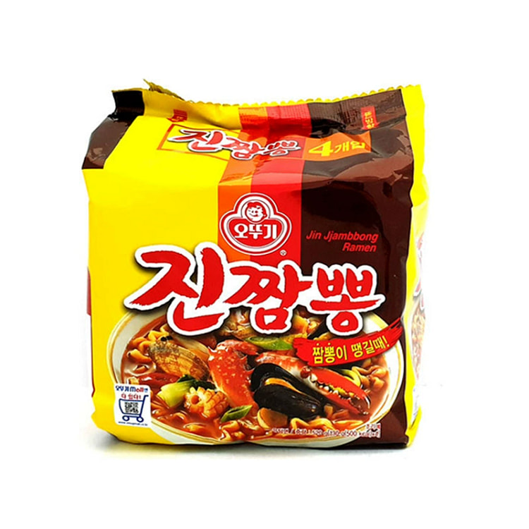 韩国进口不倒翁真海鲜拉面520克
