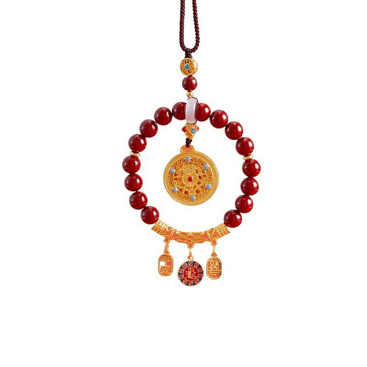 Mount Putuo Five Blessings Compass Pendant 8cm 1 box