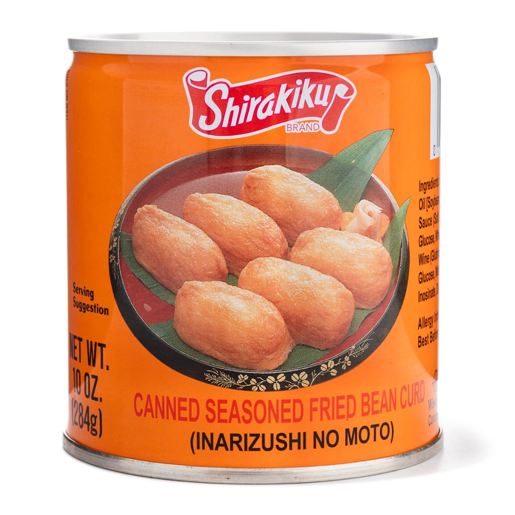 Shirakiku Canned Seasoned Fried Bean Curd (Inarizushi No Moto) 284 g