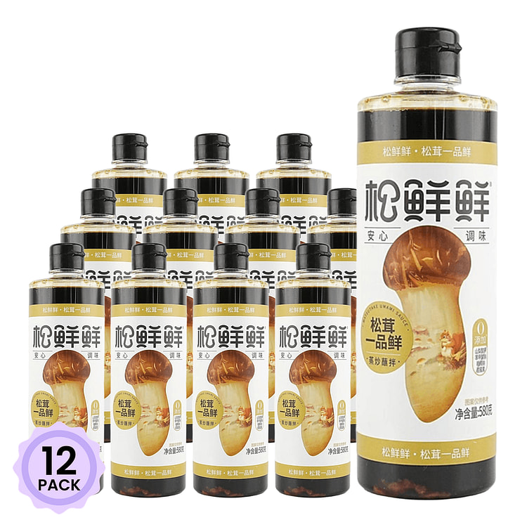 松鲜鲜 松茸一品鲜 酱油调味汁 580 克*12 包