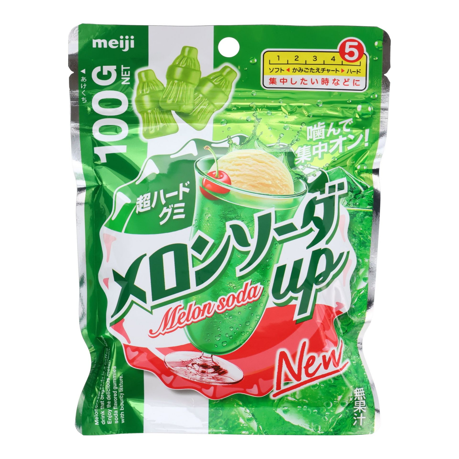 Meiji Melon Soda UP! Gummy 103 g