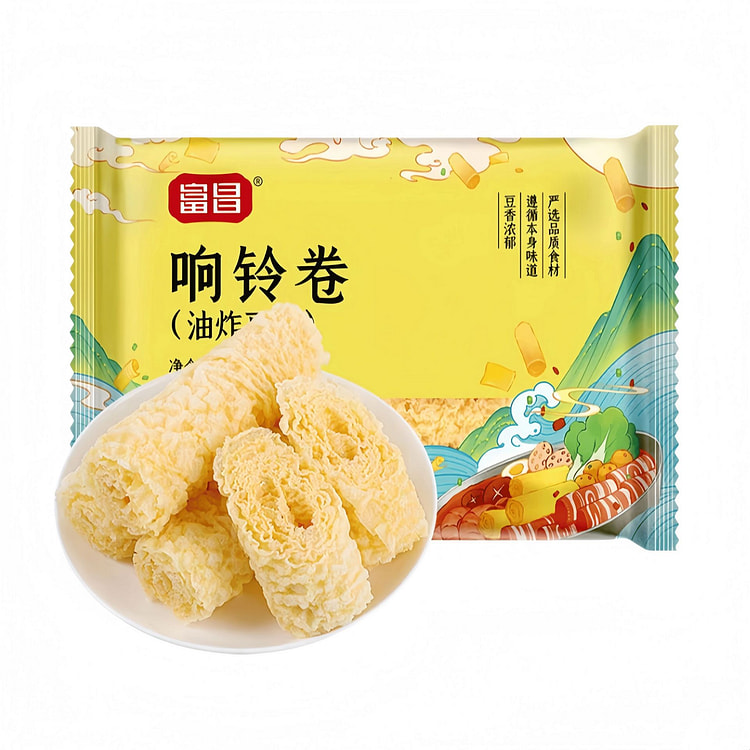 富昌 响铃卷 非油炸豆皮黄豆制品120g*1袋 120 克