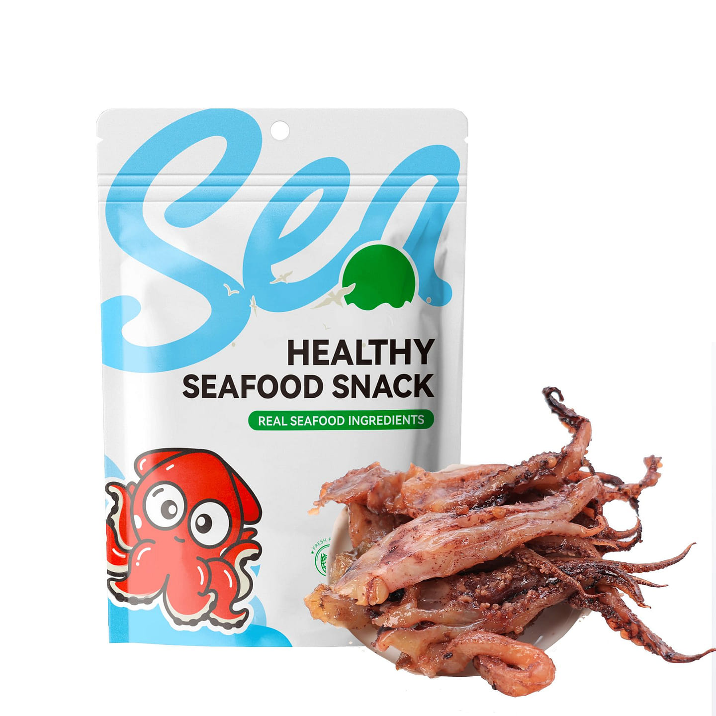 Sea Fortune Original Flavor Squid Seafood Snack 80 g