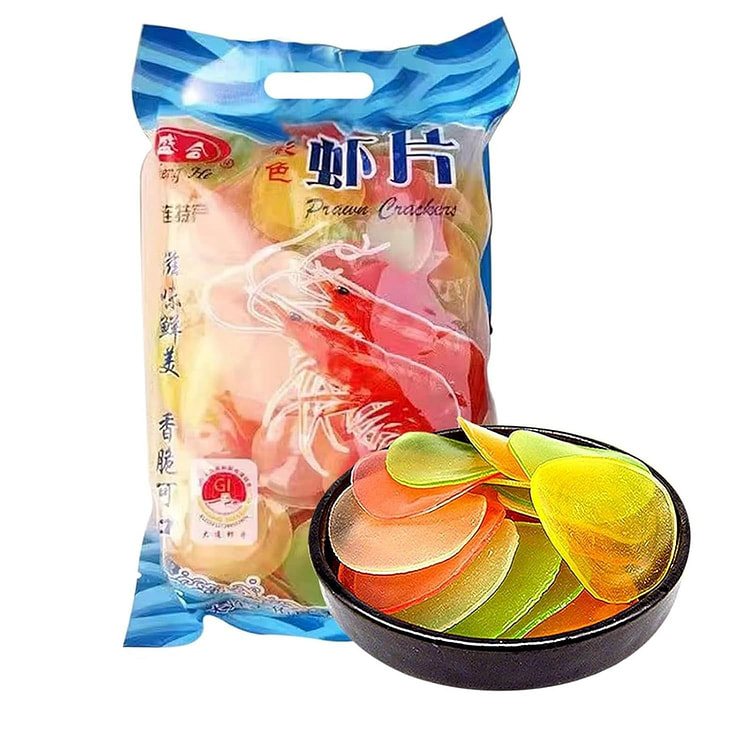 Uncooked Colored Crisp Chips 17.6oz, Prawn Flavor 1 each