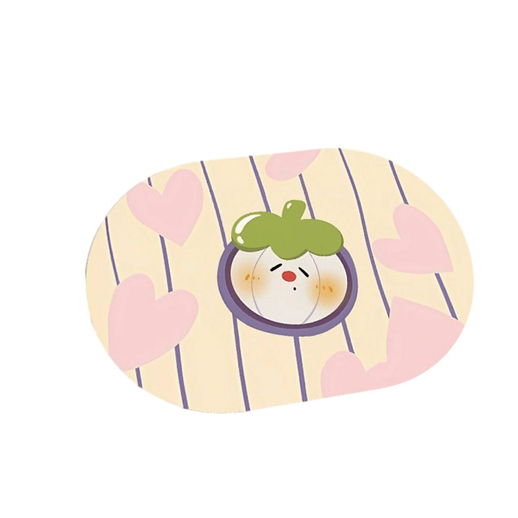 Cartoon Kitchen Draining Mat 40*50CM - Mangosteen 1 count