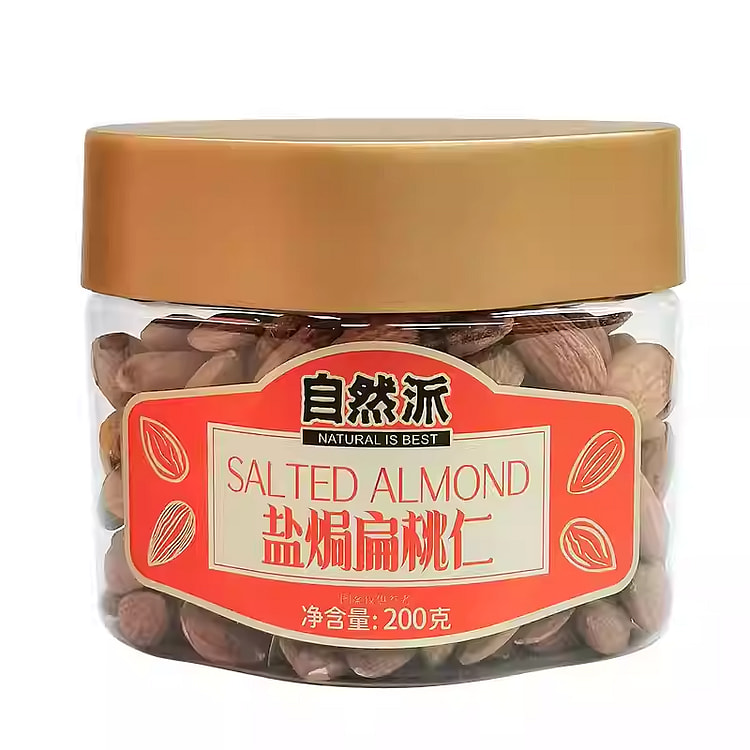 自然派盐焗扁桃仁200g*1罐 200 克
