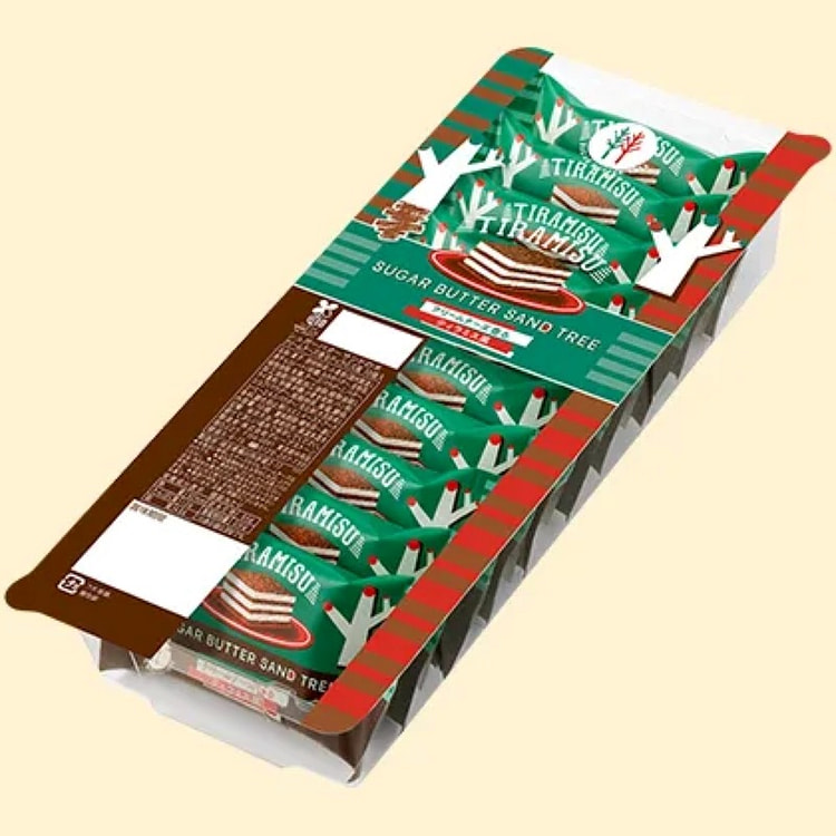 [日本直邮] 日本名果 Sugar Butter Tree砂糖奶油树 糖黄油三明治木牌 乳酪香味提拉米苏风味 10块 袋装
