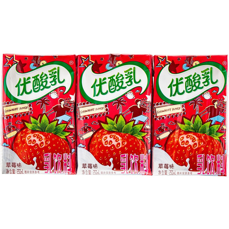 09/15到期 伊利优酸乳 草莓味250ml*6瓶