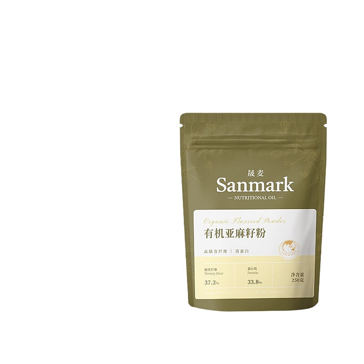 晟麦纯有机亚麻籽粉熟代餐250g*1袋