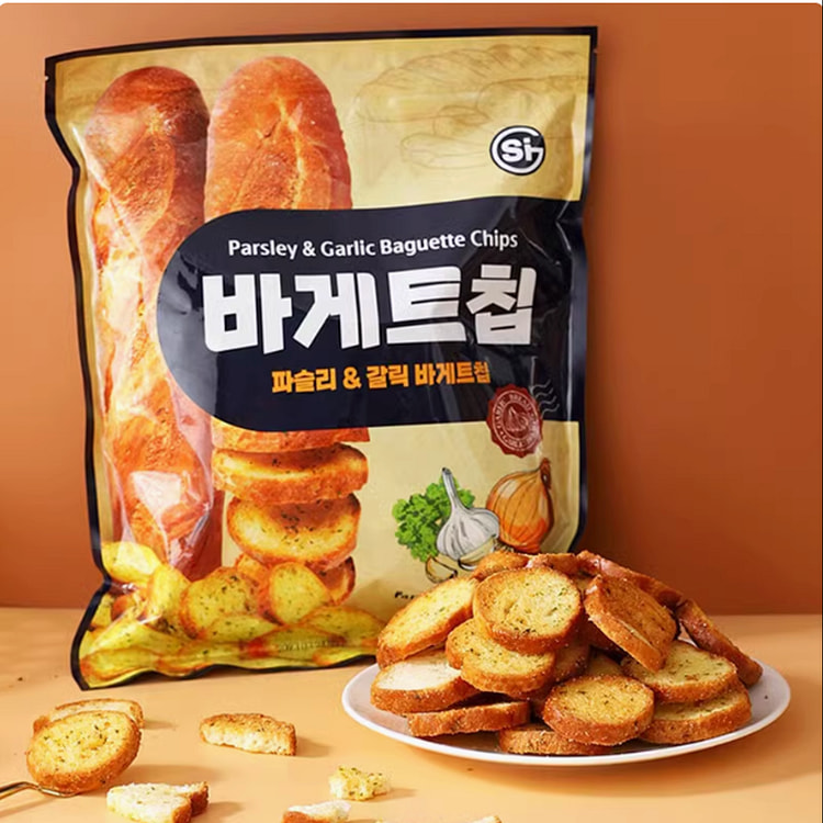韩国SI蒜香黄油面包干烤面包脆片440克1袋