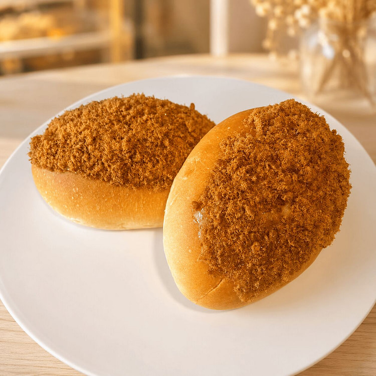 Pork floss bun 1 count