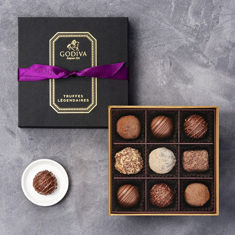 Godiva 可可奶油传奇松露巧克力礼盒 9粒入