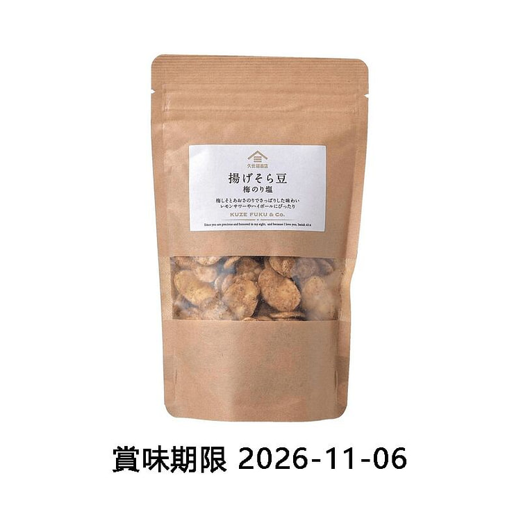 久世福商店 梅のりそら豆 80g 1 個
