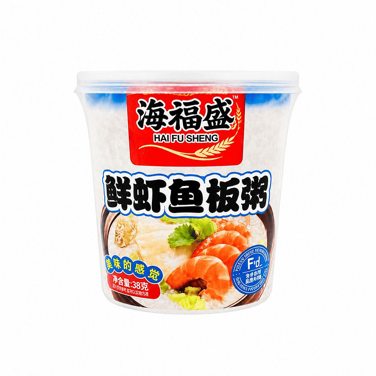 海福盛 鲜虾鱼板粥38g 1 份