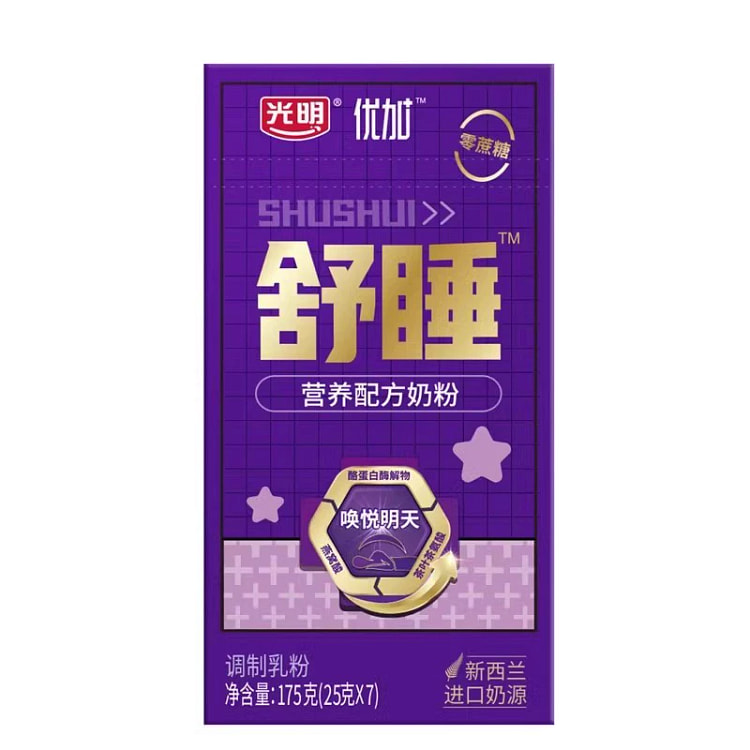 光明舒睡奶粉  零蔗糖低GI 175g*1盒