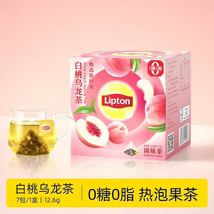 Lipton White Peach Oolong Fruit Tea Bags 12.6g/box 12.6 g