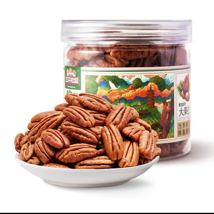 三只松鼠  碧根果仁  免剥休闲零食小吃