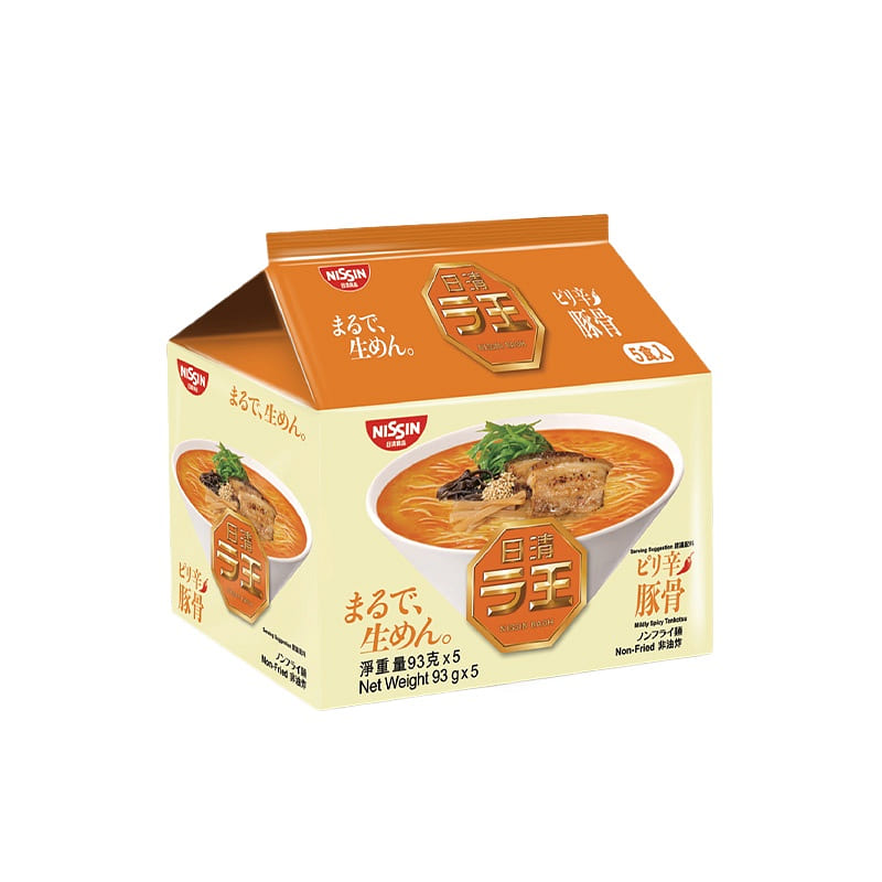日清拉王方便面香辣豚骨味89g*5袋 465 克