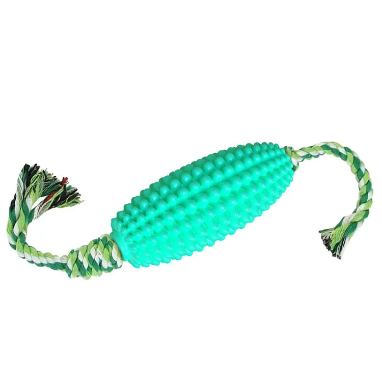 宠物狗玩具磨牙玉米狗牙棒湖蓝色（13*5.5cm）