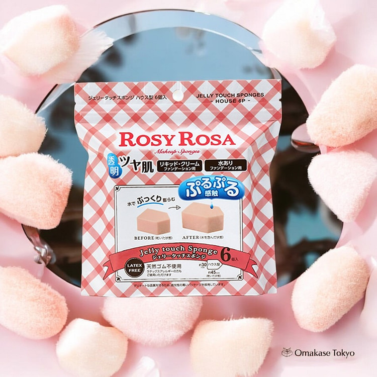 ROSY ROSA 果冻触感海绵 6pcs