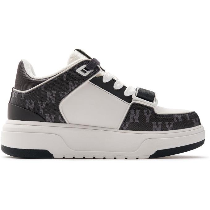 ★韓国の人気★【MLB】★Chunky Liner Mid Deni.m★ MLB Korea CHUNKY LINER MID DENIM 厚底スニーカー 3ASXCDN3N