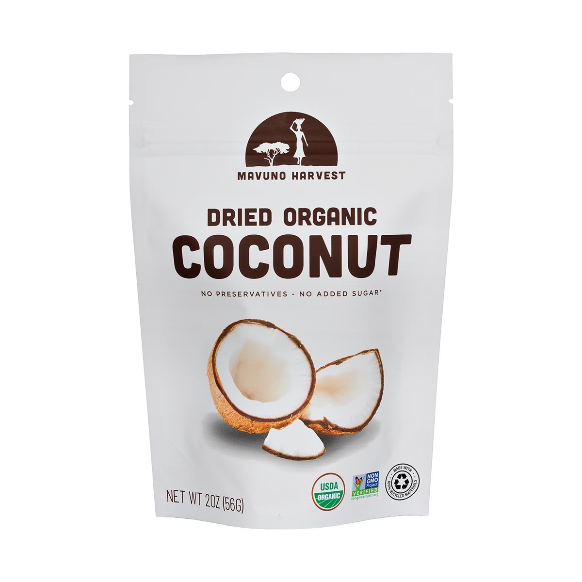 Organic Dried Coconut | 2 oz (6 bags) 1 each