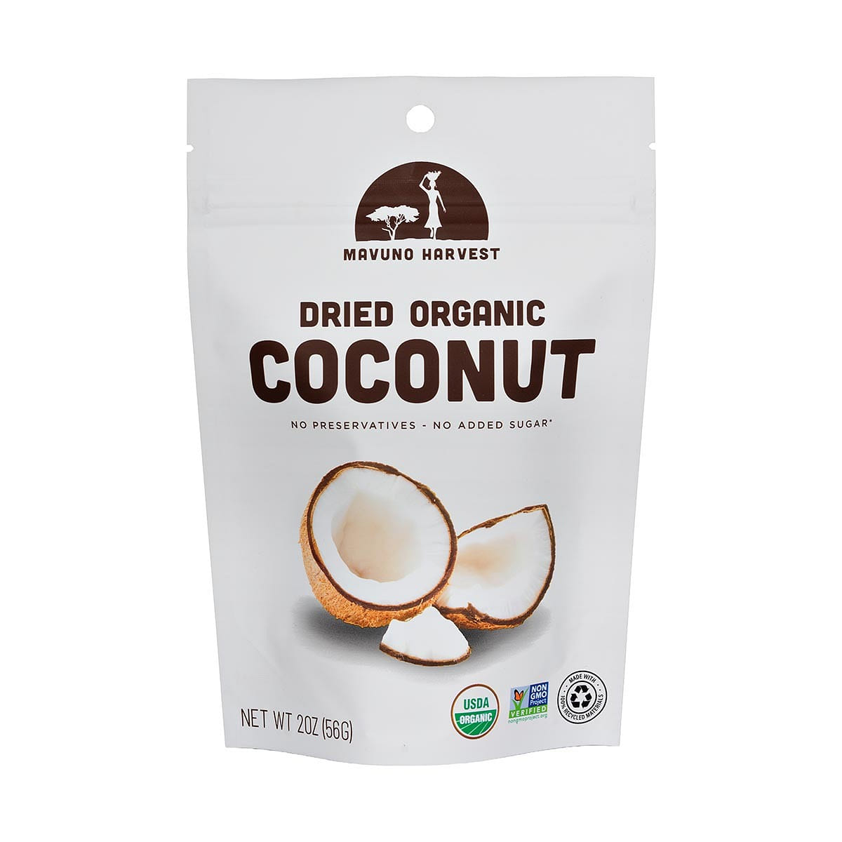 Organic Dried Coconut | 2 oz (6 bags) 1 each