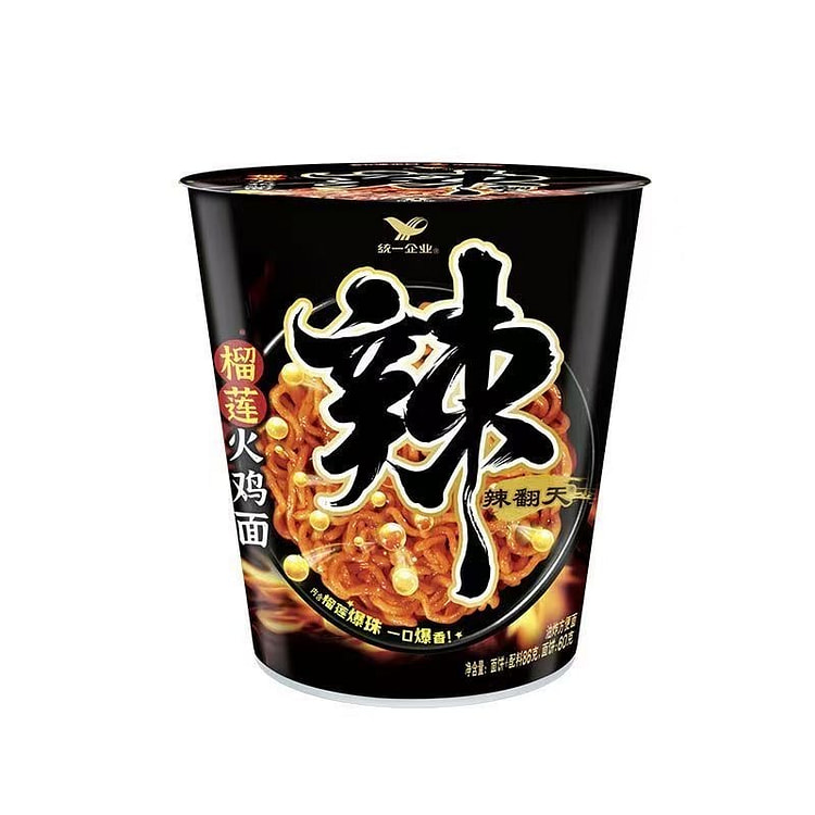 统一 新品榴莲火鸡面速食方便面 拌面 韩式泡面 86 克