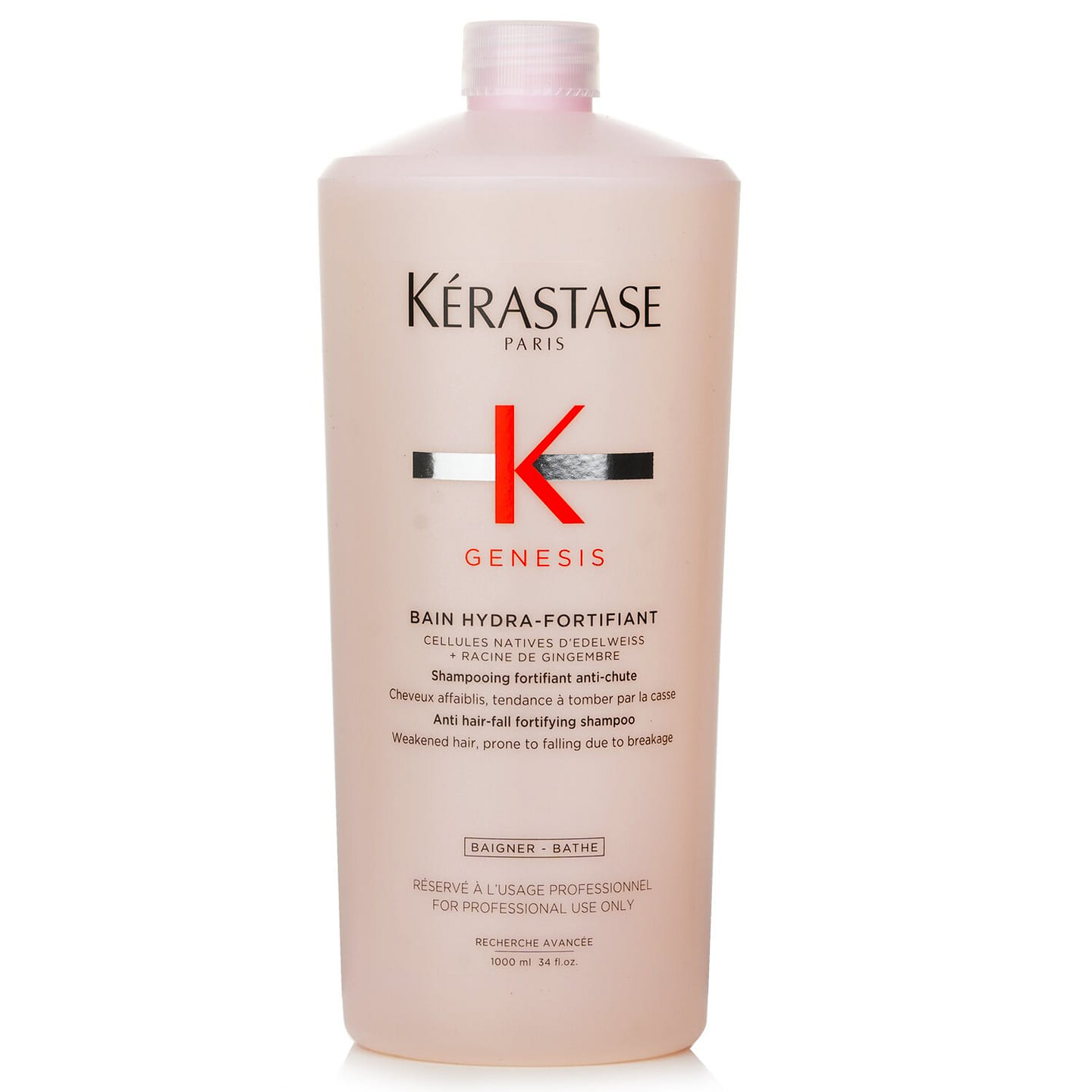 Kerastase Genesis Bain Hydra-Fortifiant Anti Hair-Fall Fortifying Shampoo (Weakened Hair, Prone To Falling Due To Breakage) 1000ml/34oz 1000 ml