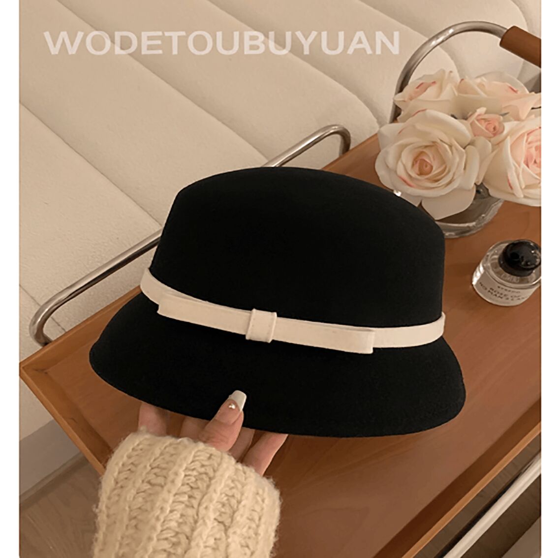 赫本風澳毛漁夫帽子法式復古小香風禮帽 1 份 - Weee!