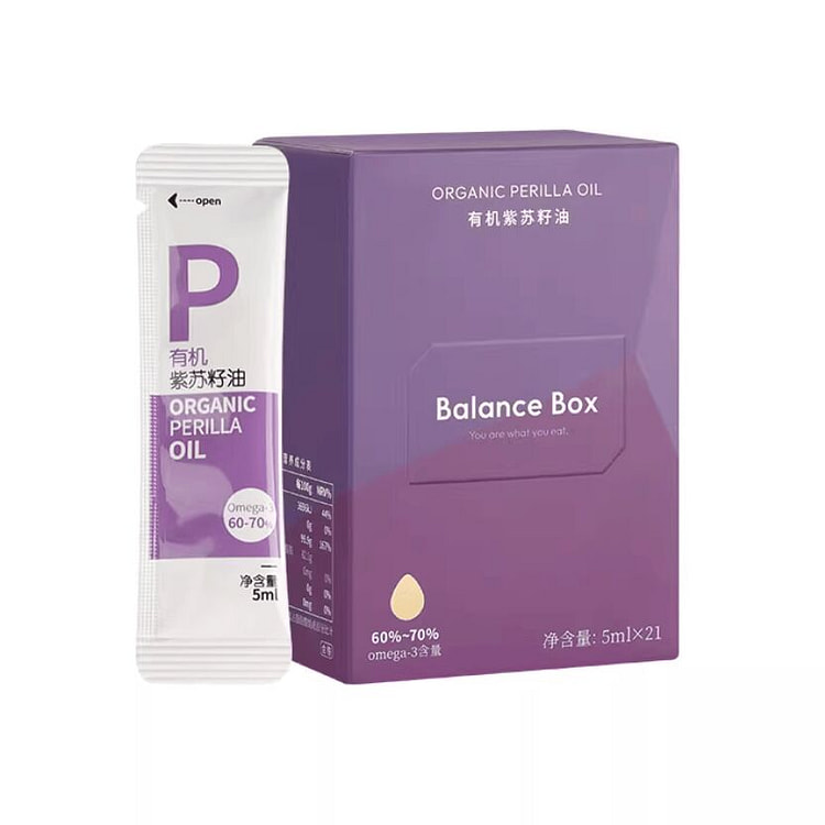 均衡小站有机紫苏籽油 冷榨omega3 105ml 1 盒