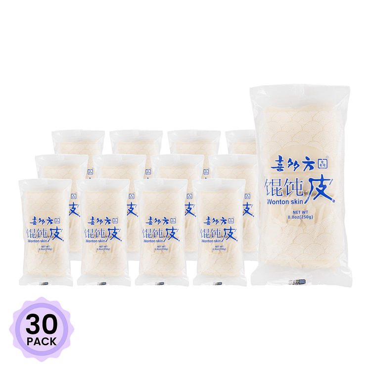 喜多方上海小馄饨皮 冷冻 250 克*30 包
