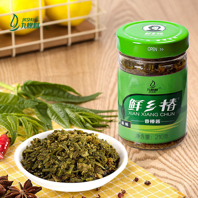 九棵树香椿酱原味油焖香椿芽酱 210g*1瓶装