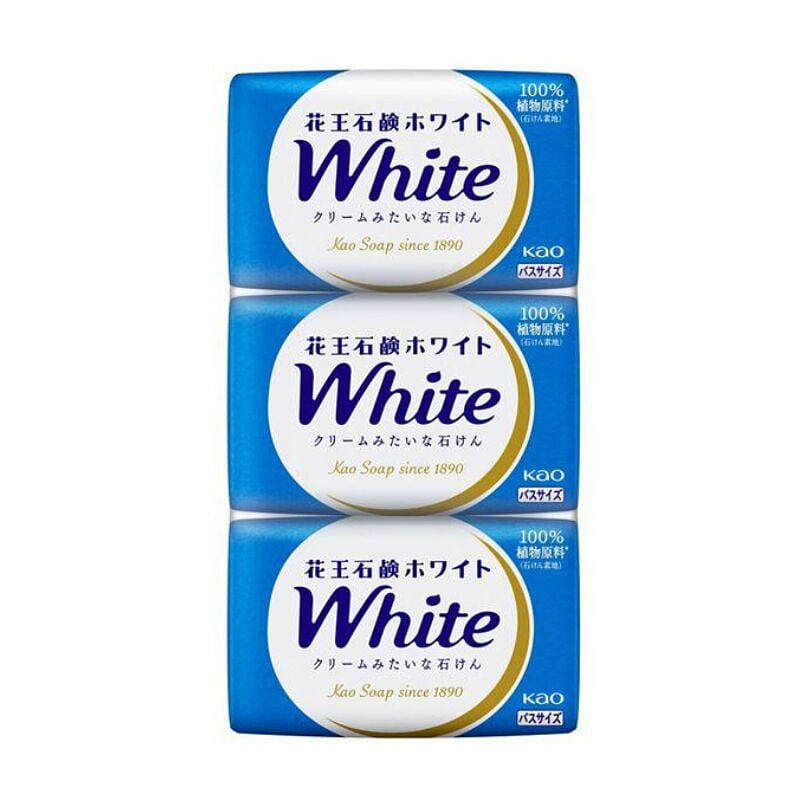 Kao White Bath Soap 130g x 3 pieces 1 each