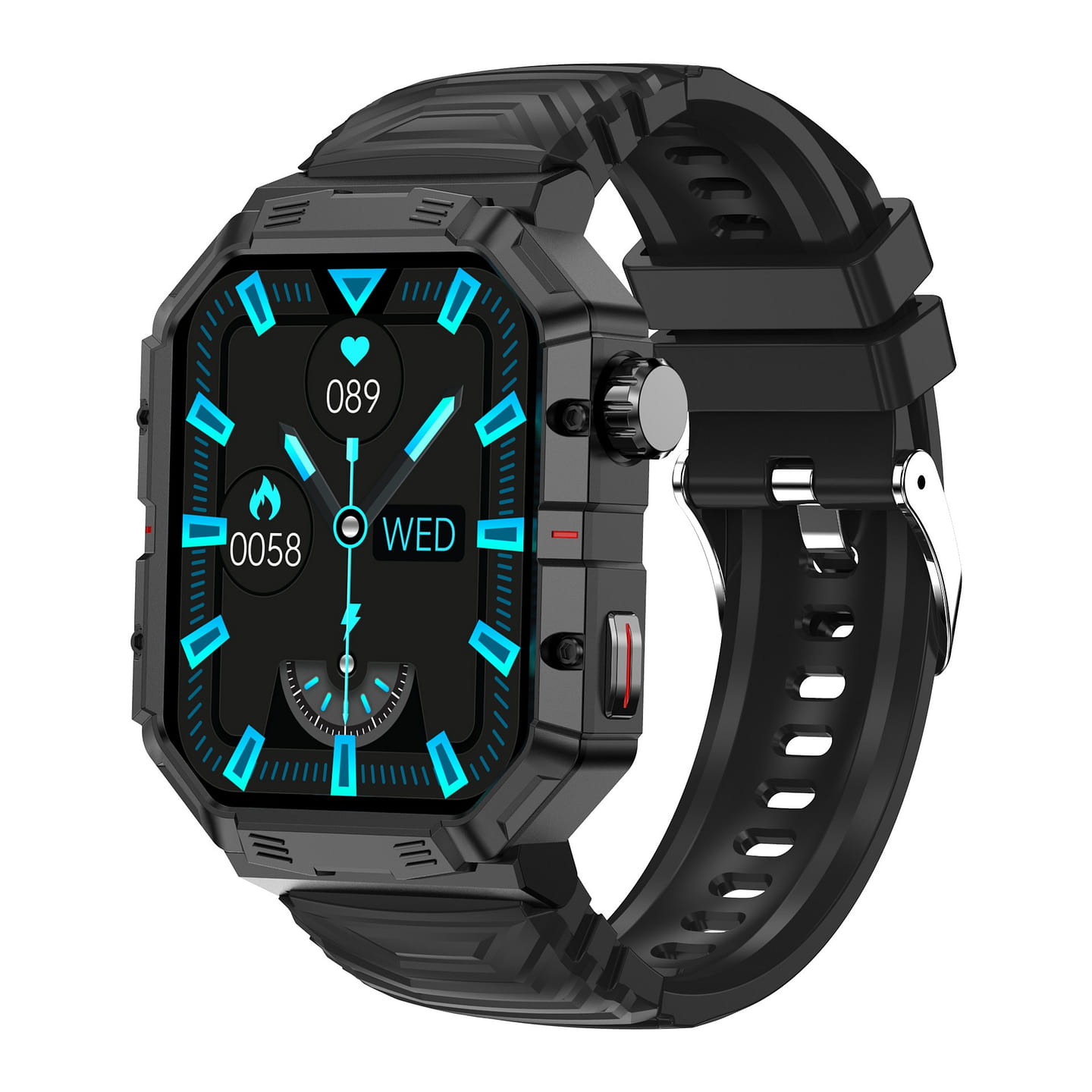 New Bluetooth Call Heart Rate Smart Watch Black 25 each