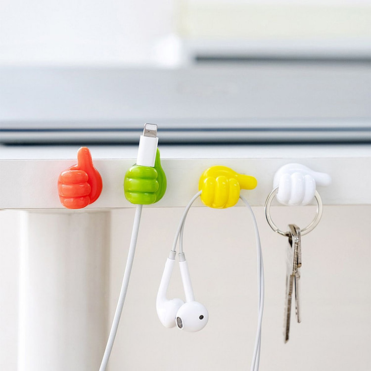 10pcs Random Color Small Hand Cable Organizer 1 each
