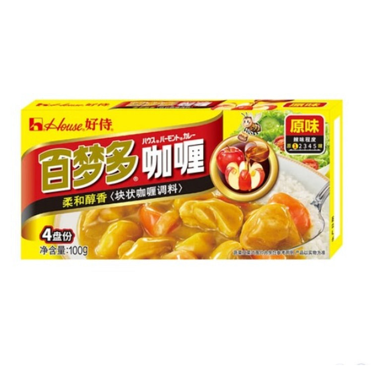 好侍调味咖喱砖原味100g*1盒 100 克