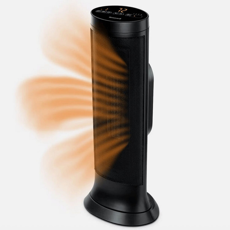 Honeywell Slim Ceramic Tower Heater Black 1 pack