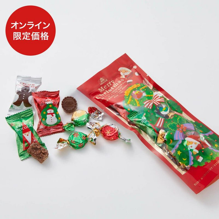 摩洛索夫 圣诞礼袋 脆皮牛奶巧克力 8个 1 包