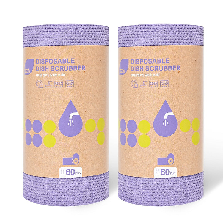 [EZ'N] 韩国一次性加厚洗碗布 干湿两用百洁布 1 份