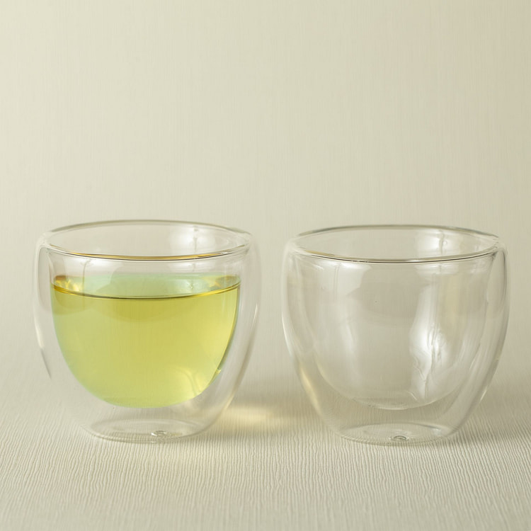 ダブルウォールグラス　100ml×２個入（耐熱ガラス）