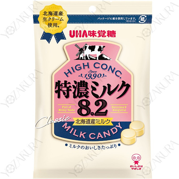 悠哈 味觉糖 特浓牛奶8.2 北海道牛奶 88g